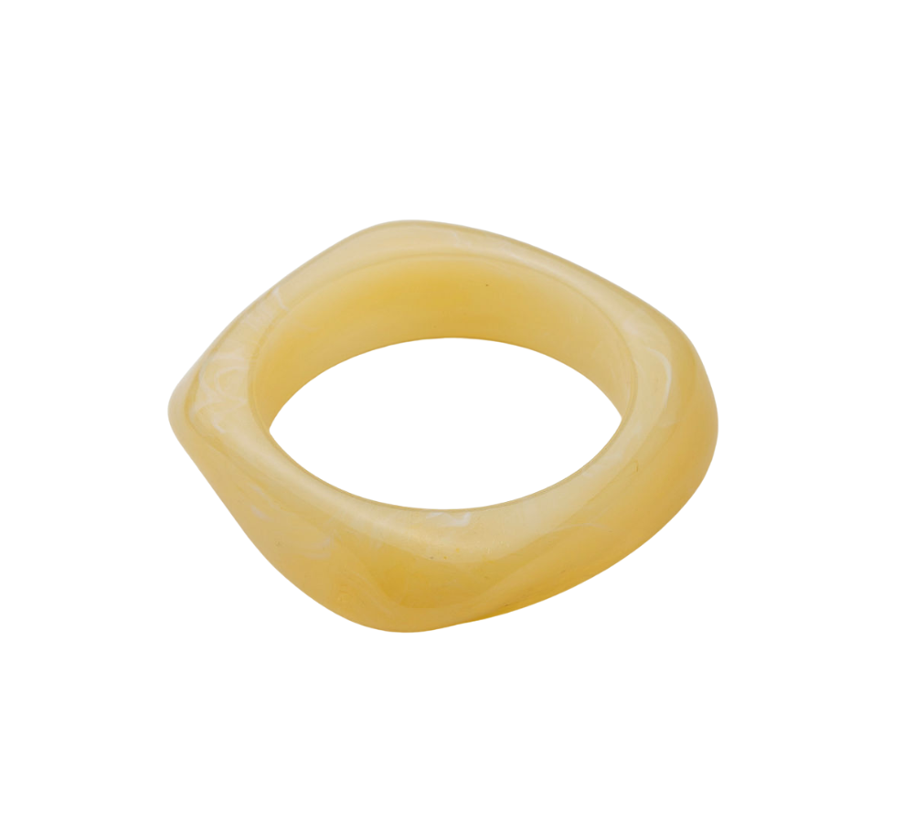 Big Square armbånd - creme